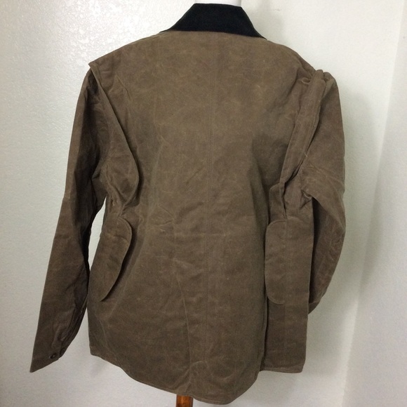 Mens Hunting Waxed Oiled Hunting Cotton Field Coat MADE IN USA - Picture 6 of 9